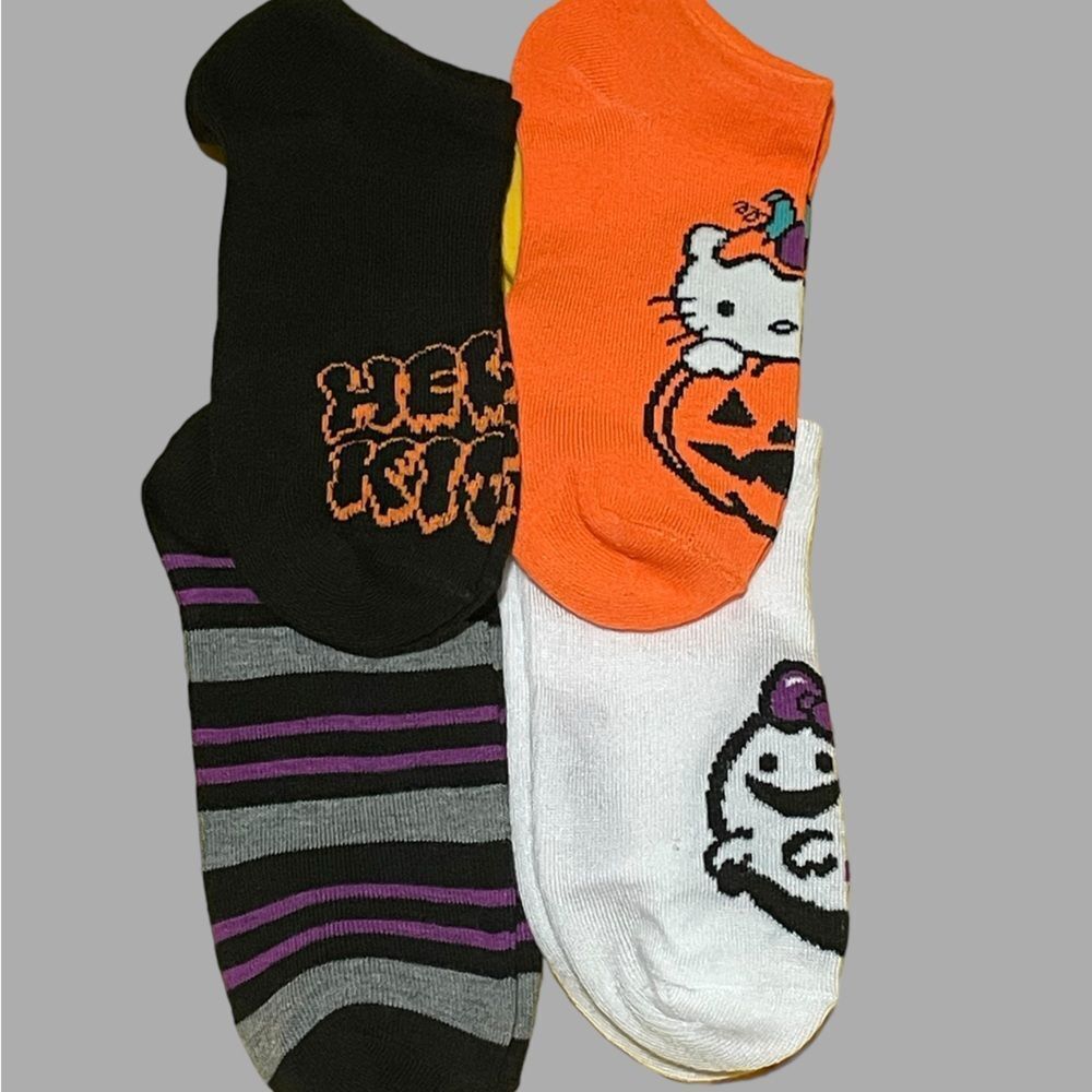 Sanrio Hello Kitty Halloween Socks 4 Pair Set Women’s OS NWOT